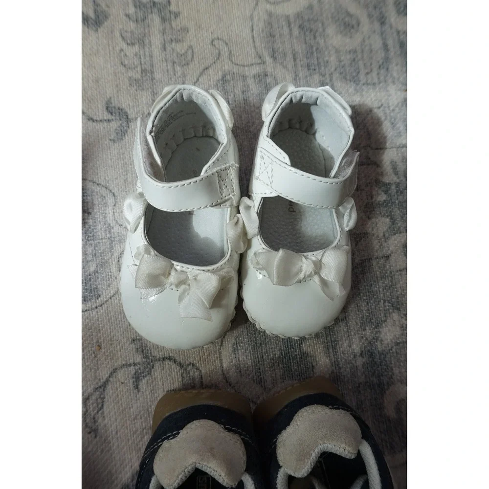 Carters Smartfit Toddler Shoe Bundle Mary Janes Sneakers Knit Flats Multi Size 4